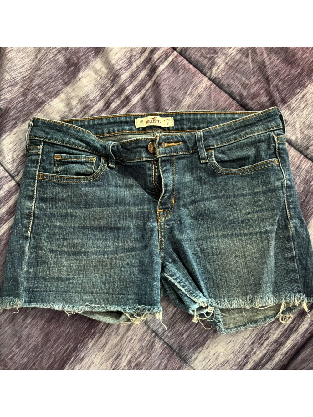 Hollister Denim Cutoff Shorts in Medium Blue Size 9R